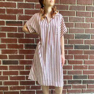 Maan Blush Striped Shirtdress, size 14 years.